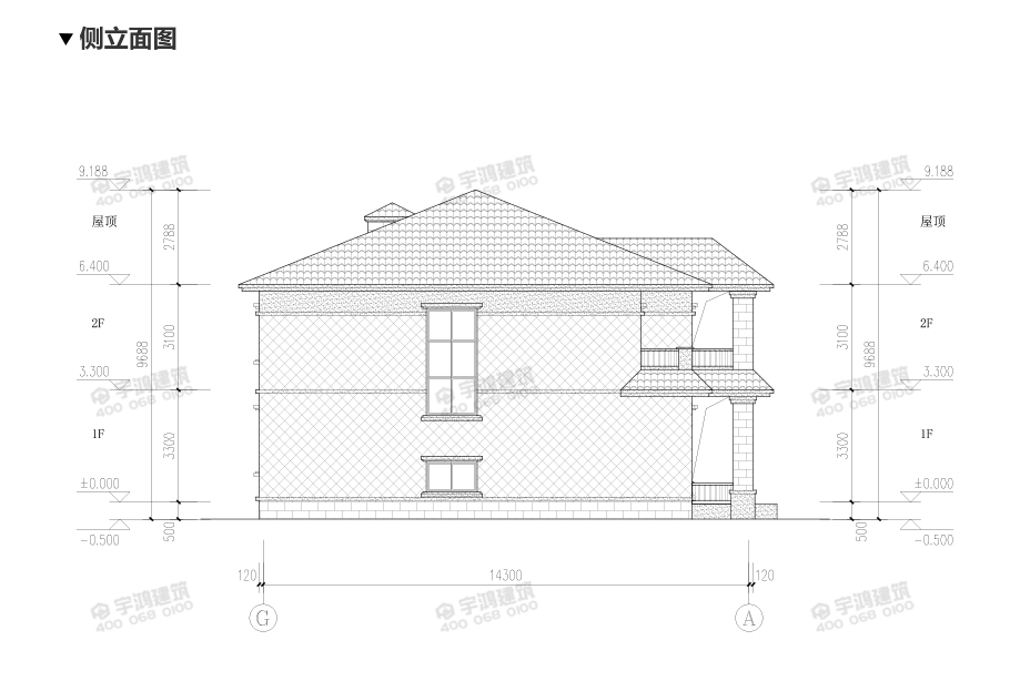 157平新中式农村两层小别墅设计图纸