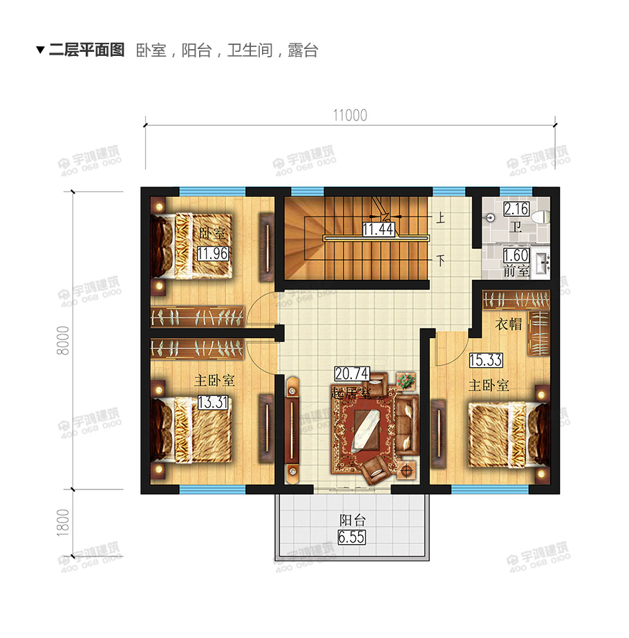 新款三层欧式农村别墅户型设计图纸