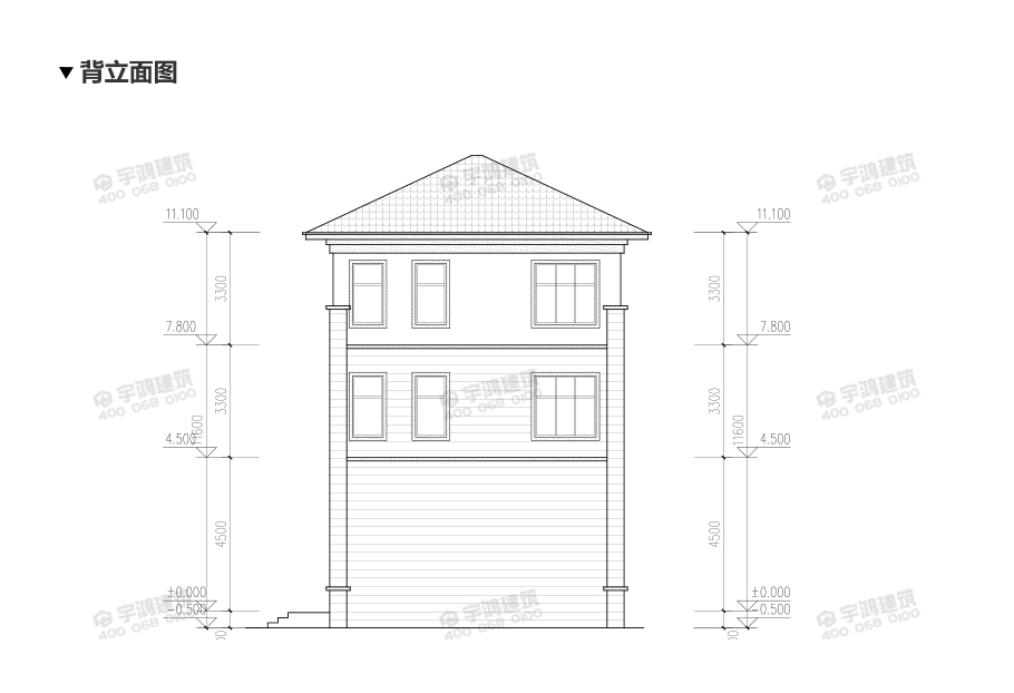110平新中式农村别墅设计图，三层造价才20万，心动不如行动