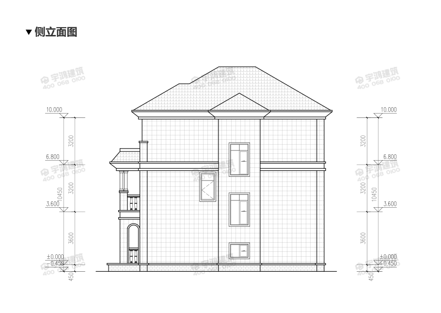 170平带地下室新农村三层自建房设计图纸